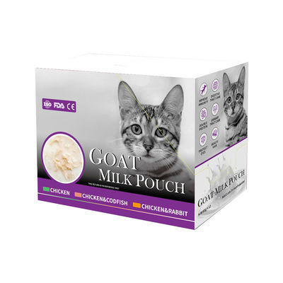 Katzen Snacks Huhn Kaninchen Kabeljau Hundesüßigkeiten Ziegenmilch Pulver Tasche Katze Nasskost
