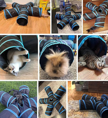 Stil beliebt Klappbare weiche Katze Kreis Tunnel Spielzeug Quadrat abnehmbare Filz Katze Kratzer Tunnel