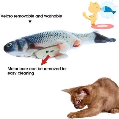 Catnip Plush Elektrobewegtes Fisch-Katz-Spielzeug für nachhaltige und interaktive Spielzeit