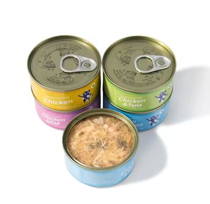 1 Jahr Haltbarkeit Mischgeschmacksmittel für Haustiere Katzenfeuchtiges Futter 170 g Weißfleisch Konservenfutter für Katzen