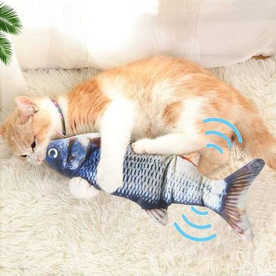 Catnip Plush Elektrobewegtes Fisch-Katz-Spielzeug für nachhaltige und interaktive Spielzeit