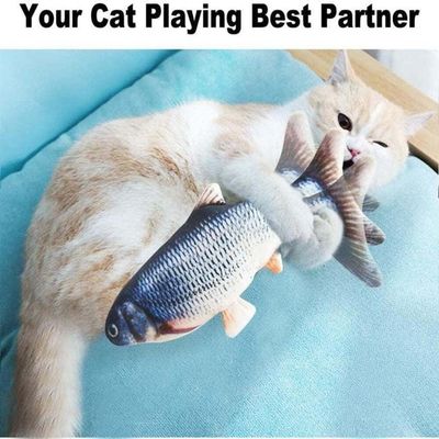Interaktives Katzenspielzeug Realisches Floppfische Katzenkraut Katzenspielzeug für kleine Tiere