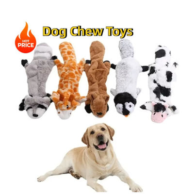 Spielerische Hunde-Spielzeuge Tierprodukte Cartoon niedlich keine Stoffung Tier Schale Langlebig Interaktiv