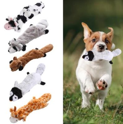 Spielerische Hunde-Spielzeuge Tierprodukte Cartoon niedlich keine Stoffung Tier Schale Langlebig Interaktiv