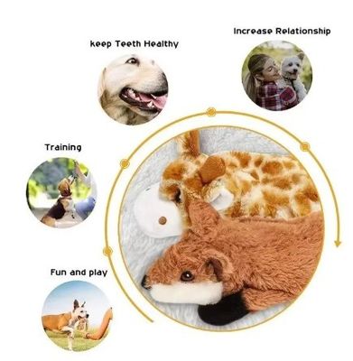 Weihnachtszeit muss kein Stoff haben Plüsch-Spielzeug für Hunde Langlebiges und knisterndes Kauspielzeug