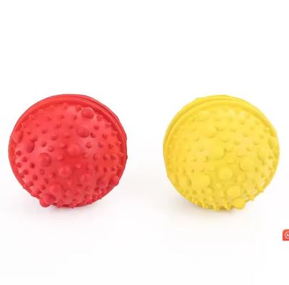 Rote Gummi-Hund-Treats Spielzeugkugel zur Zahnreinigung