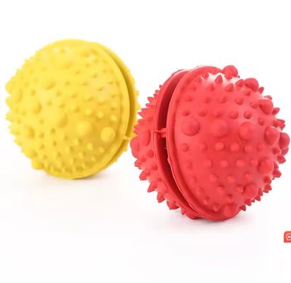 Rote Gummi-Hund-Treats Spielzeugkugel zur Zahnreinigung