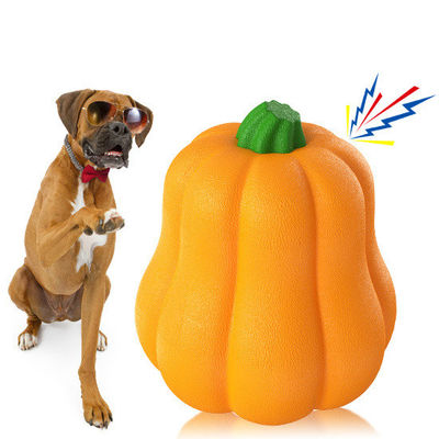 TPR Pumpkin Ball Shake macht Kichern Interaktives Hunde-Spielzeug für Herding und Training