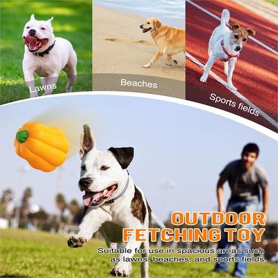 TPR Pumpkin Ball Shake macht Kichern Interaktives Hunde-Spielzeug für Herding und Training
