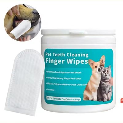 Bequeme und effektive Mundreinigung für Haustiere mit natürlichen Duft-Finger-Sleeve-Nasstüchern