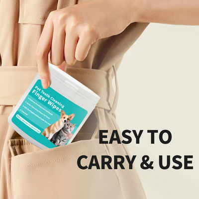 Bequeme und effektive Mundreinigung für Haustiere mit natürlichen Duft-Finger-Sleeve-Nasstüchern