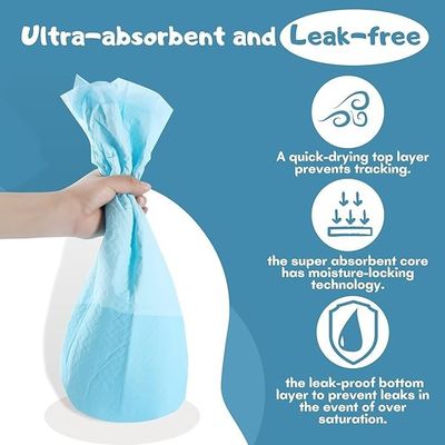 Einweg-Wasserdichte-Pads für Welpen Schnelltrocknung Urinabsorption 56*56cm
