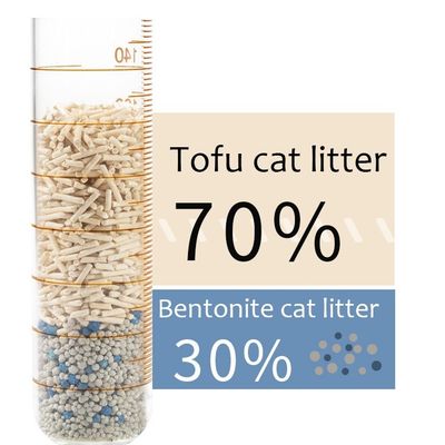 Weicher Sand biologisch abbaubarer Tofu Katzenmüll mit niedrigem Spurenvermögen und starkem Klumpenvermögen
