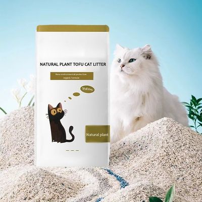 Weicher Sand biologisch abbaubarer Tofu Katzenmüll mit niedrigem Spurenvermögen und starkem Klumpenvermögen