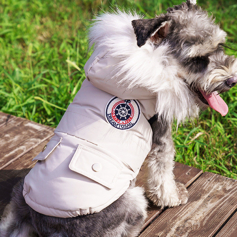 Anpassungsfähige wasserdichte, winddichte Hundejacke für kleine bis mittlere Hunde