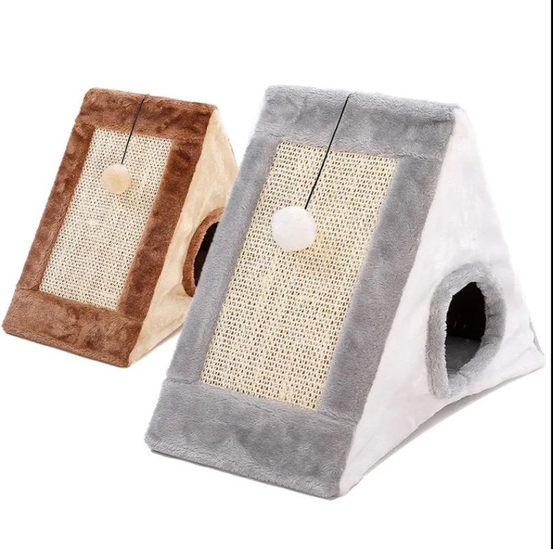 Katzenkratzer Baum Katzenhaus Interaktives Spielzeug mit Spaß Spielfunktion Sisal Plush Material