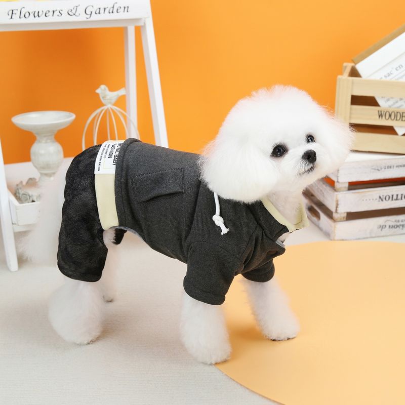 Klassische Strickwaren für Haustiere Hundewolle Hoodie Weiches Pullover Kleidung für kleine Hunde im Winter