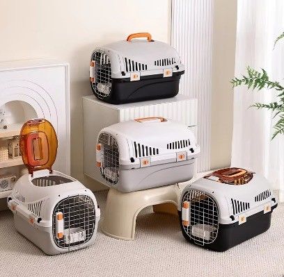 Zulassungsgenehmigte Transportkäfige für Haustiere für kleine/mittlere Welpen und Katzen