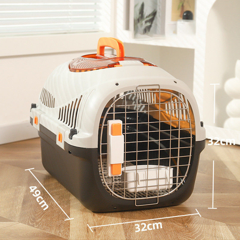 PP-Reisetasche für Haustiere Katzenträger Hard Surface Air Transport Box für kleine Hunde und Katzen