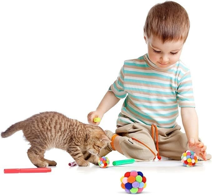 Populär bunte handgefertigte Sprungkugel Kätzchen-Spielzeug Plusskugelkugel Planetkugel Katzen-Spielzeug