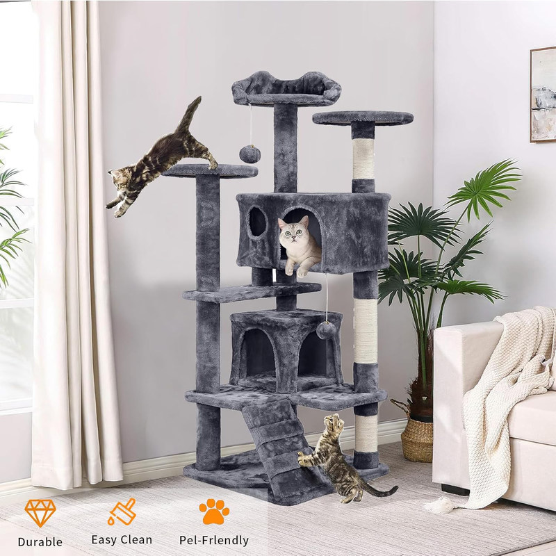 Nachhaltige Katze Baum Turm Eigentumswohnung Möbel Kratzer für Kätzchen und kleine Tiere