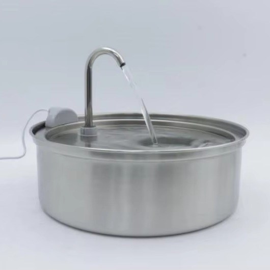 Trinkwasserquelle für Haustiere aus Edelstahl Automatischer Wasserbecher für Hunde für Katzen