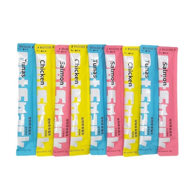Mehrgeschmack 55% Fleisch Katzenstick Snack für Hunde 15g/stück Frisches Fleisch Sahne Hundefreude