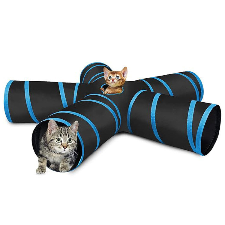Stil beliebt Klappbare weiche Katze Kreis Tunnel Spielzeug Quadrat abnehmbare Filz Katze Kratzer Tunnel