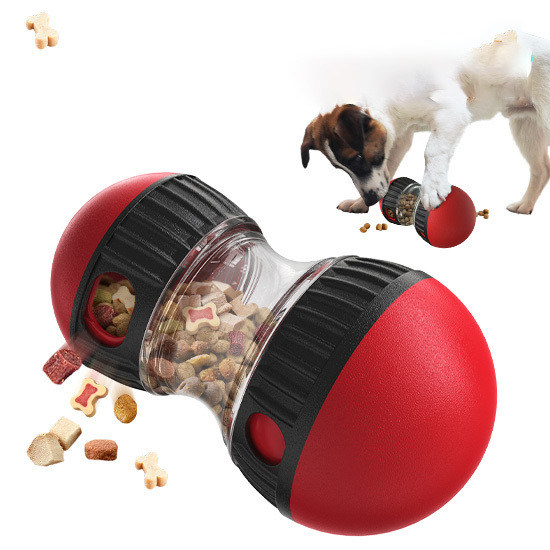 Interaktives Hunde-Spielzeug Langsamer Fütterball Hartes Leckerbissen-Gießzeug für Katzen und kleine Hunde